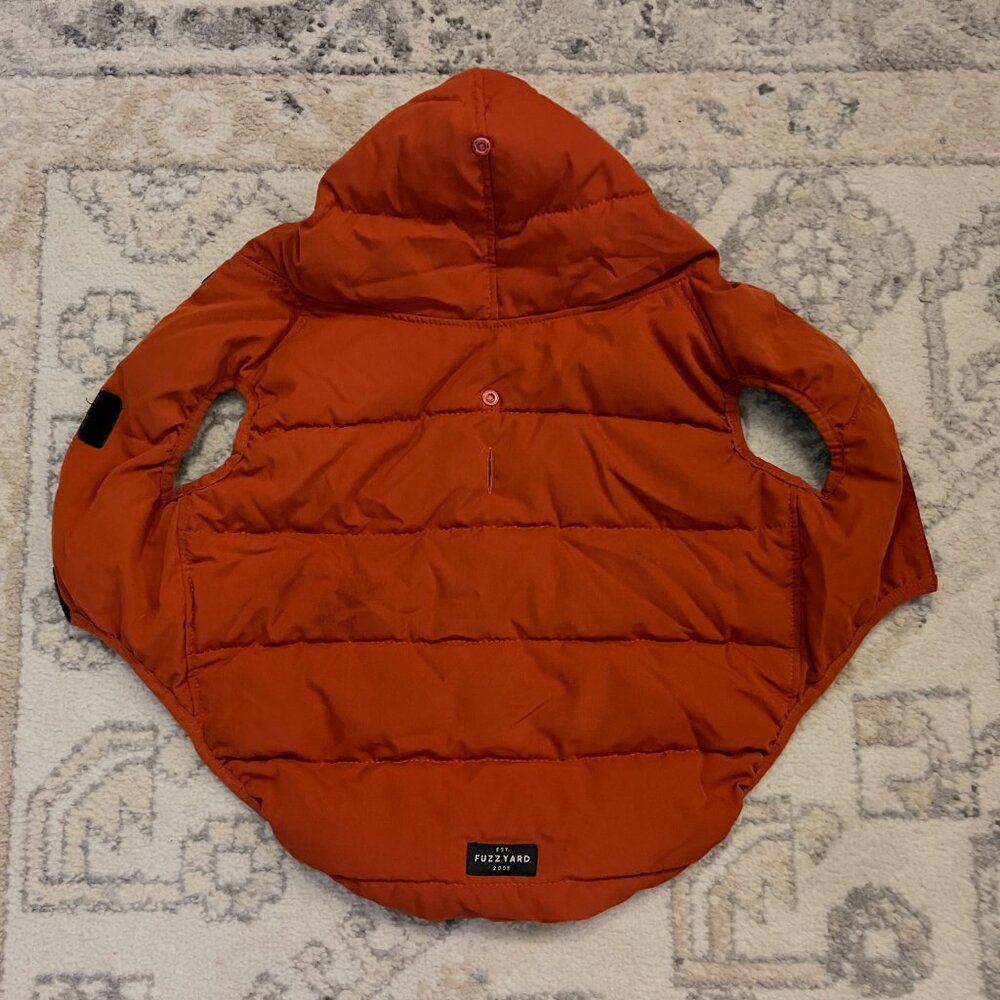 Medium Burnt Orange Dog Puffer Jacket